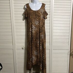 Kate & Mallory Cold Shoulder Hi-Low Maxi in Small